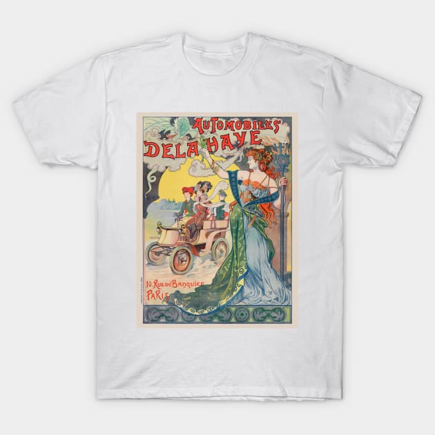 Automobiles Delahaye France Vintage Poster 1898 T-Shirt by vintagetreasure